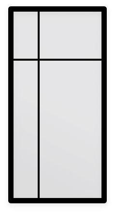 Vlakverdeling deur - Voorbeeld 3